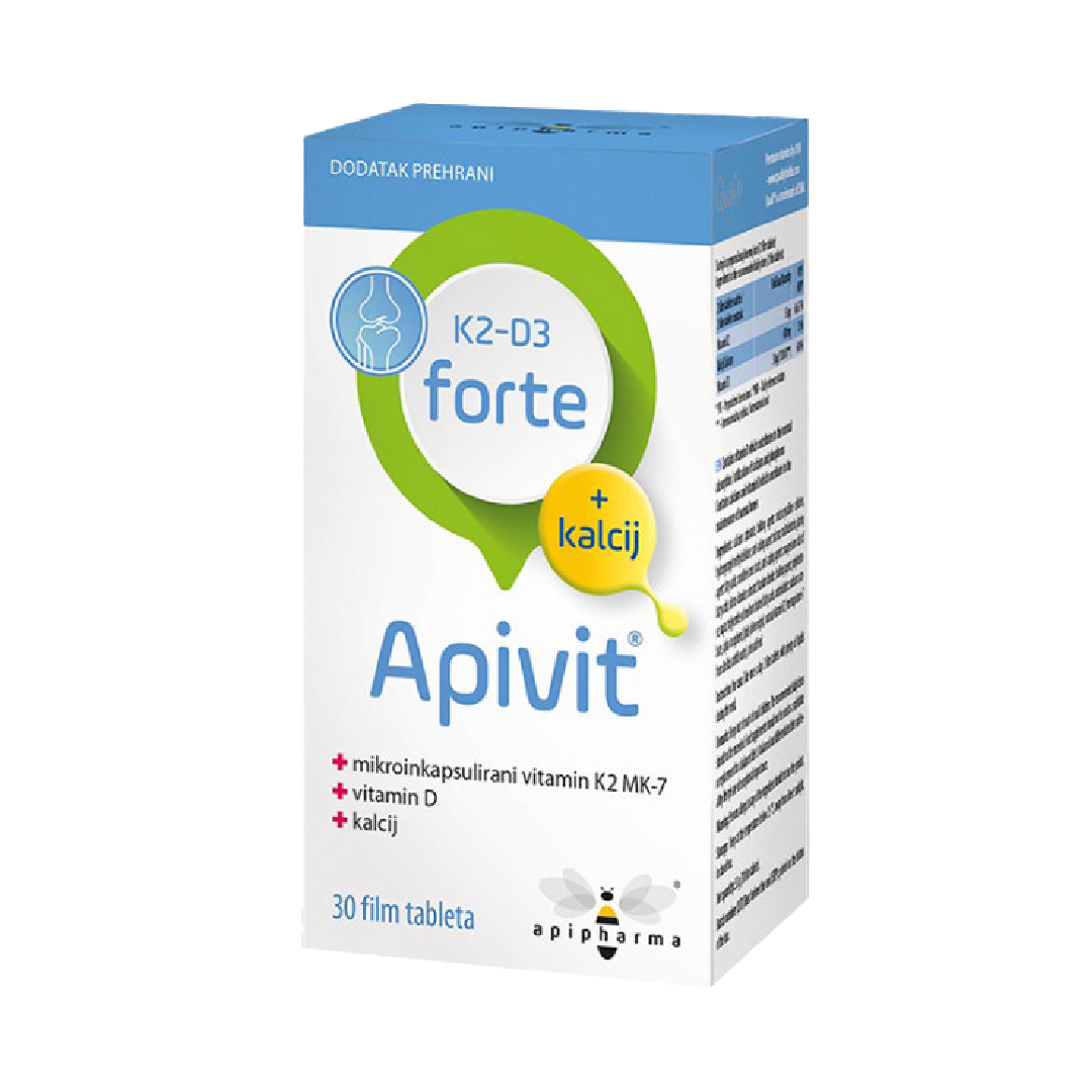 Apivit® K2-D3 FORTE + Ca 30 Tabs