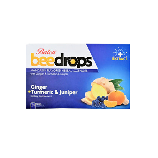 Beedrops Mandarin Flavored Herbal Lozenges 24 Pieces