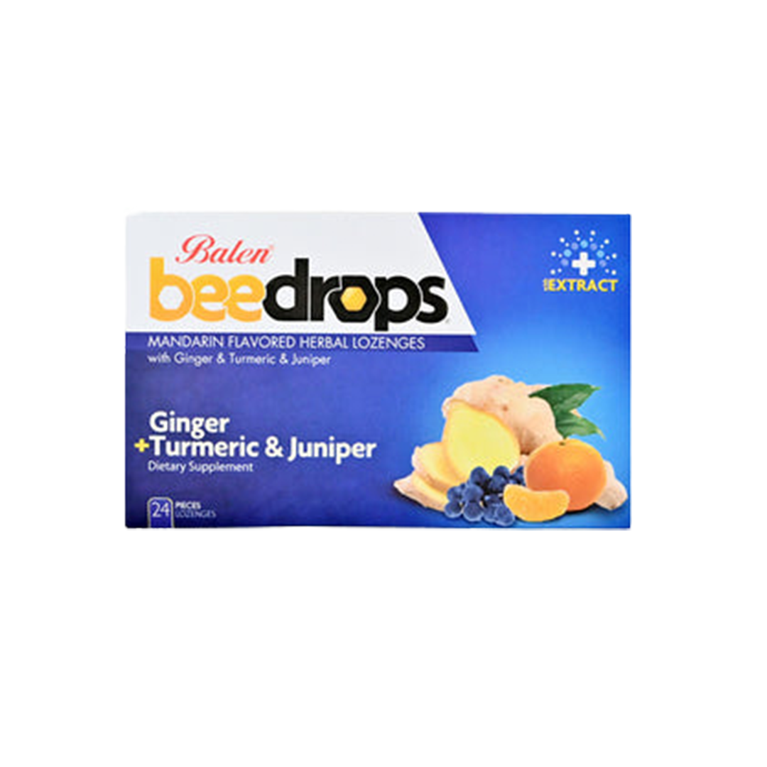 Beedrops Mandarin Flavored Herbal Lozenges 24 Pieces
