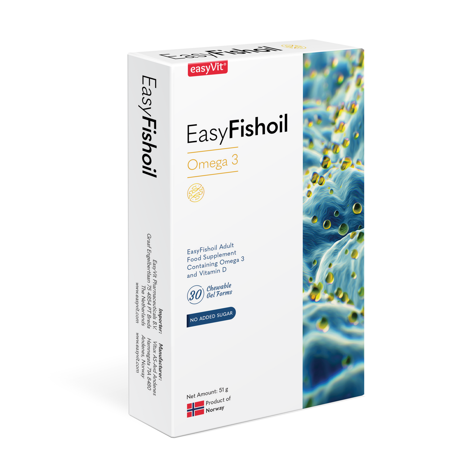 Easy Fish Oil Omega3 30 Chewable Gel Be and beauty
